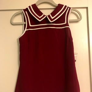 ModCloth maroon blouse XXS